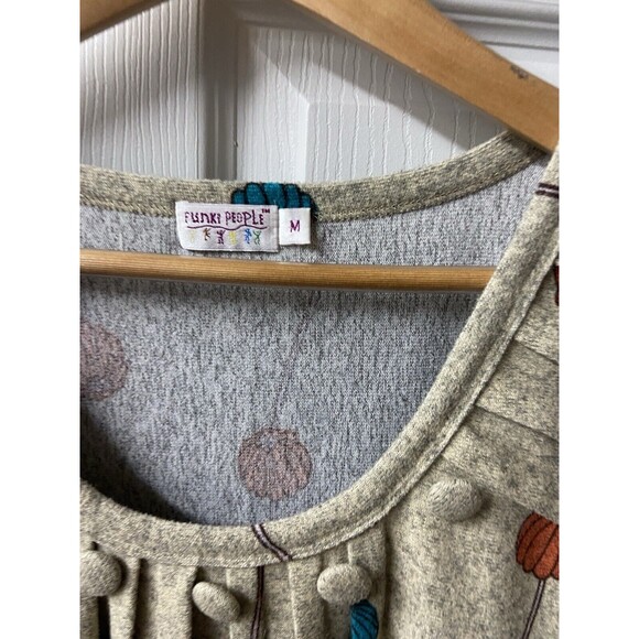 Anthopologie Funky People Dress Women Medium Boho Hippie Multicolor Knit Pleated - Picture 4 of 9